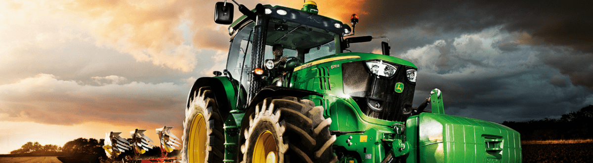 John Deere Tractor over the grass in a farm, for sale in Reit-Syd Equipment LTD, Dauphin, Manitoba